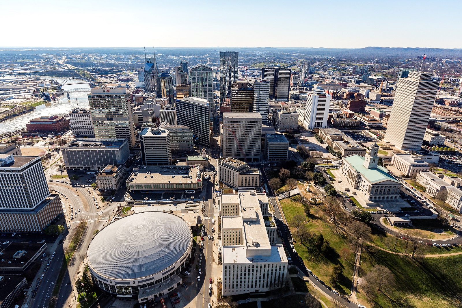 Aerial of Nashville